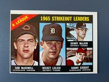1966 ‘65 AL KO Leader Topps Baseball Card # 226 (NM+)