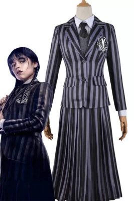 DISFRAZ MIÉRCOLES ADDAMS NEVERMORE NIÑA TALLA S 6-7 Foto 1 de 4