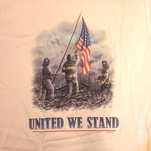 Vintage "United We Stand" 9-11 T shirt~ Size M ~New Fruit of the Loom Best brand - Picture 1 of 7