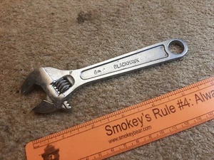 Blackhawk AW-1006-1 Adjustable Wrench 6" Tool Mechanic - Picture 1 of 2