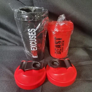 6 Piece Protein Shaker Bottles with Mixing Ball, 3 in 1 Leak-proof - Picture 1 of 4