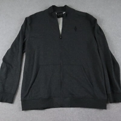 Skechers Jacket Mens 2XL XXL Hoodless Hoodie Full Zip Knit Sweat Mock Neck Gray - Image 1 of 4