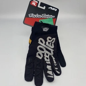 TROY LEE Men XL Black Dirt Bike / ATV Air Gloves - Picture 1 of 3
