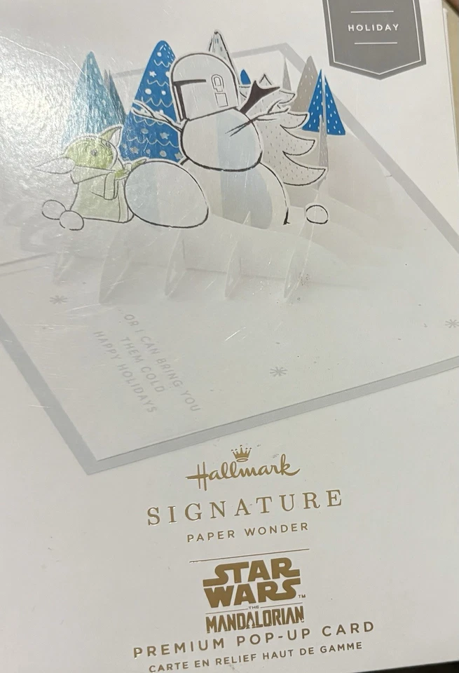 NEW Hallmark Paper Wonder Pop Up Star Wars Mandalorian Baby Lot Of 4 - Image 1 of 4