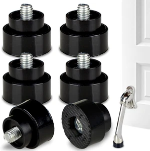 6 Pcs Door Stopper Rubber Tip Replacement - Heavy Duty Kickdown Door Stop Repair - Picture 1 of 12