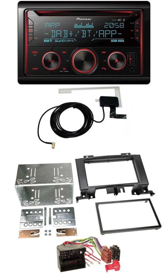 Pioneer 2DIN MP3 DAB USB CD Bluetooth Autoradio für Mercedes Sprinter ab 06 W906 - Bild 1 von 4