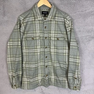 Bonobos Sakko Herren L grün kariert Langarm Knopfleiste Shacket Taschen - Bild 1 von 9