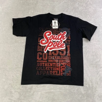 Camiseta Polo Sur Negra Auténtica Colección Gráfica Niños XL (7X) Foto 1 de 4