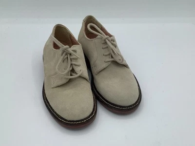 Zapatos Crewcuts Niños Talla 10 Crema Gamuza Corbata Mocasines Elegantes ¡Guapos! Foto 1 de 4