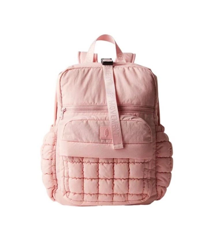 Free People FP Movement Quilted Backpack Rose Water NEW w/tags - Image 1 of 4