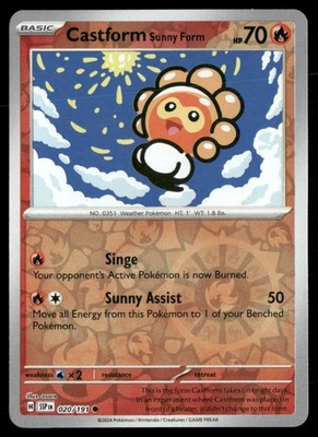 SV08: Surging Sparks #020/191 Castform Sunny Form - Image 1 of 2
