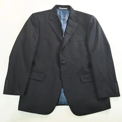 Hickey Freeman 40S Navy Blue 100% Wool Mens Blazer Suit Jacket Sport Coat - Image 1 of 4