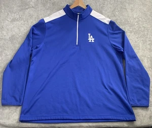MLB Genuine Merchandise Sweatshirt Mens 2XL Los Angeles Dodgers 1/4 Zip Sweater - Picture 1 of 7