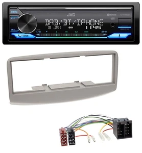 JVC Bluetooth DAB USB MP3 Autoradio für Fiat Multipla 186 1999-2010 grau - Bild 1 von 8