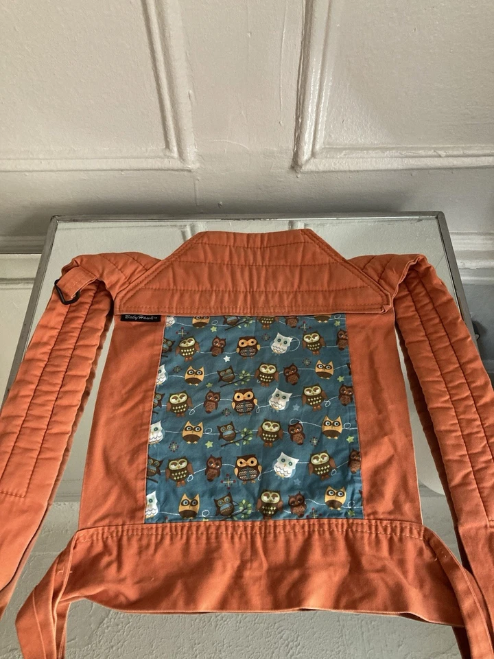 Portabebés Baby Hawk Mei Tai Pájaros Asiáticos Búho Marrón Naranja Otoño Otoño Foto 1 de 4