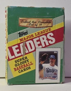 1989 Topps Mini Major League Leaders Box mit 36 Factory Sealed Packs - Bild 1 von 5