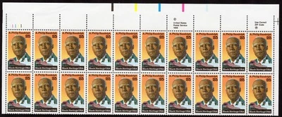 Scott #2402 A. Philip Randolph 25¢ Plate Block of 20 Stamps - MNH UL PC#5 - Image 1 of 2