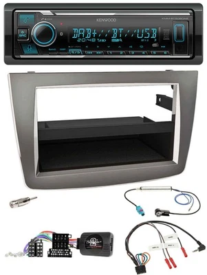 Kenwood Bluetooth Lenkrad DAB USB Autoradio für Alfa Mito 955 2008-2014 silber - Bild 1 von 4