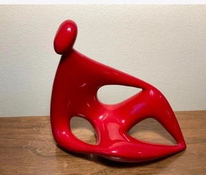 Zsolnay rote Eosin Art Deco MCM Figur 60er Jahre - Bild 1 von 5