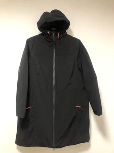 M&S Goodmove Stormwear Hooded Parka Coat Jacket UK 20 Black - Picture 1 of 20