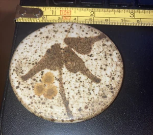 Vintage Magnet Steinzeug Blume ? - Bild 1 von 2