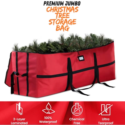 Premium Christmas Tree Storage Bag Tear Proof Extra Wide Opening Fits 9FT Tall - Image 1 of 4