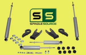 2"/2" Drop Lowering Keys,Shackles,4 Shocks Kit Fits 1997-2003 Ford F-150 4WD - Picture 1 of 1