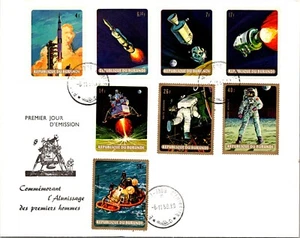 1969 BURUNDI Moon Landing Set + Souvenir Sheet on 2 FDC - Picture 1 of 2