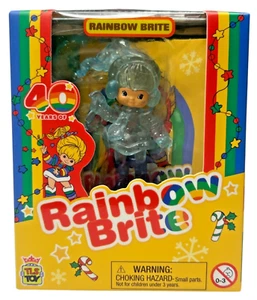 Rainbow Brite Brillo Navidad Cheebee - TLS 40th Chase Figura Raro Azul Nieve - Imagen 1 de 5