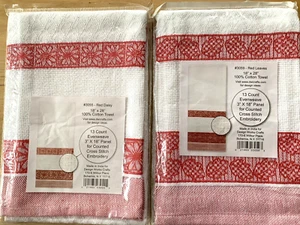 (2) Design Works 100 % Baumwolle Handtücher 18"x28" hübsch! - Bild 1 von 2