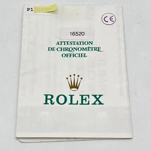Rolex Garantía Original Daytona 16520 Garantía P Serie 2000 D0920001 - Imagen 1 de 6