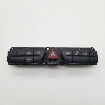 2001 - 2004 Fits Mercedes W209 Clk320 Center Dash Control Switch Unit 2038215258 - Image 1 of 4