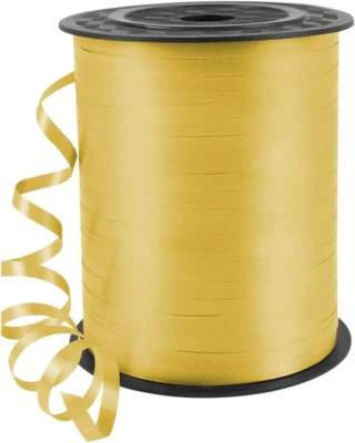 500 Yards 3/16" Curling Ribbon Yellow, Balloon String Curly Ribbon 1 Roll for Gi - Image 1 of 4