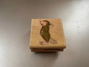 House Mouse Design Rubber Stamp ~ YUMMY featuring Mudpie ~ HMD1014 from 1999 - Picture 1 of 3