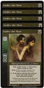 Under the Skin x4 + 1 Black Hand V:TES VTES Vampire CCG - Picture 1 of 1