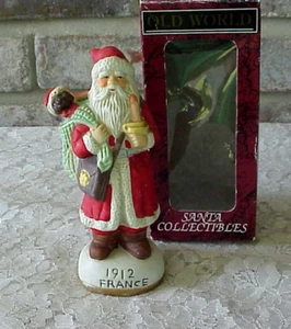 Vintage Old World Santa Collectibles Figurine Statue France 1912 5" Tall - Picture 1 of 10