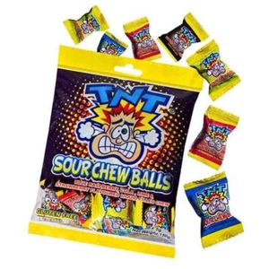 TNT Assorted Sour Chew Balls 150g - Picture 1 of 1