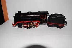 alte Märklin Spur 0 Blech Dampflokomotive R 910 + Tender 909 Uhrwerk intakt 29cm - Bild 1 von 11