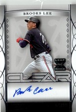 2022 Leaf Clear Brooks Lee Auto 64/99 Minnesota Twins #BA-BL1