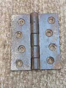 Herrajes antiguos para puerta de bisagra a tope de hierro fundido de 3" x 3 1/2" - Imagen 1 de 7