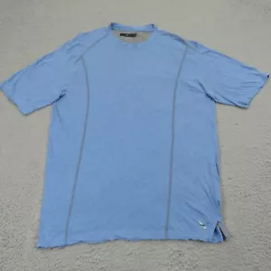 Ermenegildo Zegna Sport Shirt Mens Large Blue Heather Performance Stretch Active - Picture 1 of 11
