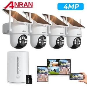 Solar Battery Powered Wireless Security Camera System WiFi IP Outdoor Home Audio - Picture 1 of 20