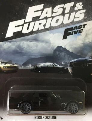 Nissan Skyline Automobile Fast & Furious 1/64 6CM Hot Wheels And Fast Five Fate  - Immagine 1 di 4