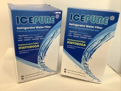2- Icepure RWF0600A Fits GE, KENMORE, HotPoint, Water Filter - Image 1 of 4