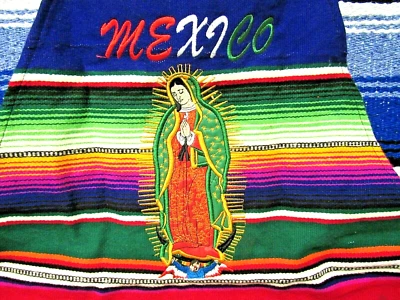 Mexican Lady of the Guadalupe Virgin Mary Adult Sarape Apron - Image 1 of 3