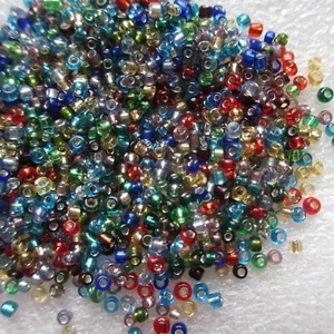 3000 Glass Seed Beads 2mm Size 11 Assorted Colours Craft Jewellery Making - Picture 1 of 1