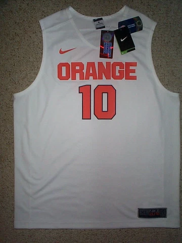 ($75) NIKE ELITE Syracuse Orange #10 Basketball Jersey Adult MEN'S/MENS (xl) Cover