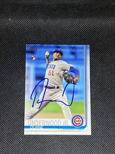 Duane Underwood Jr. Chicago Cubs 2019 Topps Signed Auto Card #315 ~ COA - Picture 1 of 3