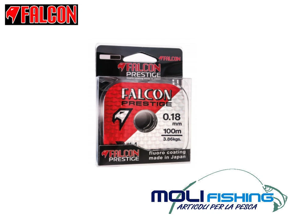 Filo da pesca Fluorocarbon Coating Falcon Prestige mt 100 per Terminali 0.148 Non applicabile