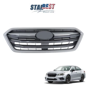 Front Upper Mesh Grill Fit For 2018-2019 Subaru Legacy Bumper Grille Replacement - Picture 1 of 13